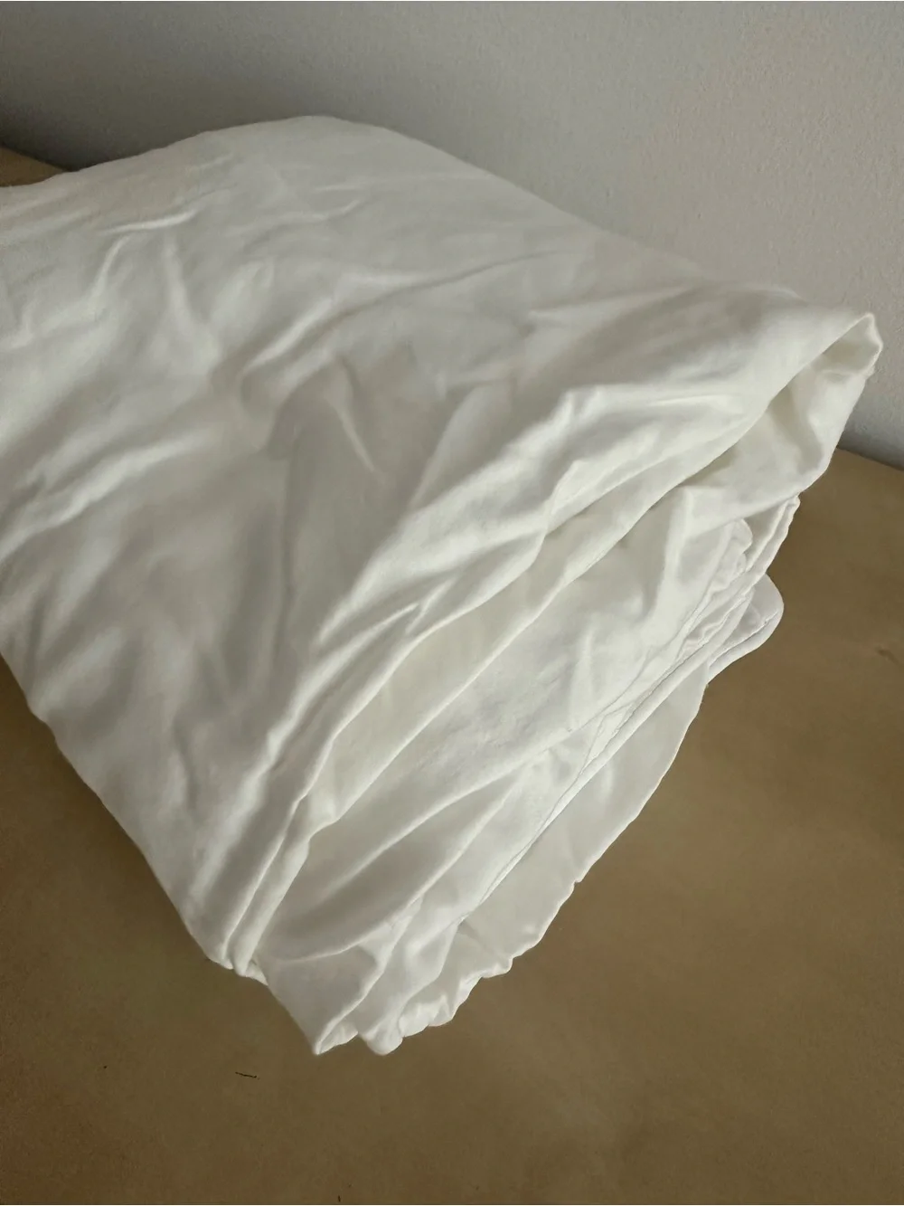 Nestwell  Full Queen Size White Cotton Duvet Cover Sateen Diamond Luxury Bedding